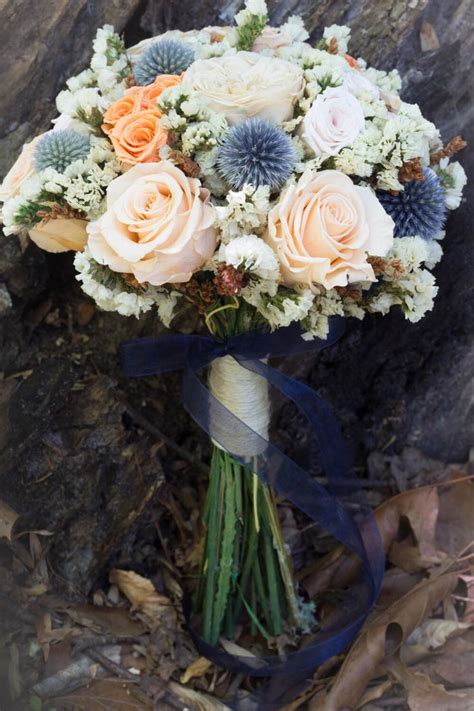 Gorgeous Dried Pastel Rose Wedding Bouquet Perfect For Your Spring Or