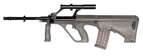 F90 / ef88 assault rifle is gas operated, selectively fired weapon of bullpup layout. Steyr AUG - Wikipedia
