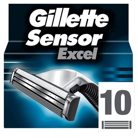 Gillette Sensor Excel Razor Blades 10 Per Pack From Ocado