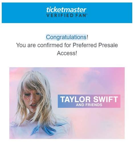 Taylor Swift Presale Ticketmaster