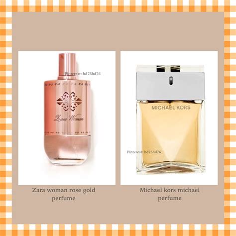 Zara Woman Rose Gold Perfume Is Similar To Michael Kors Michael Perfume
