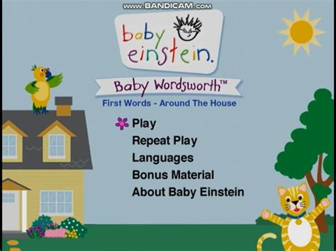 Baby Wordsworth Dvd Menu The True Baby Einstein Wiki Fandom