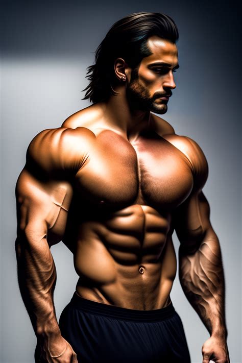 Lexica - Slightly muscular hairy man