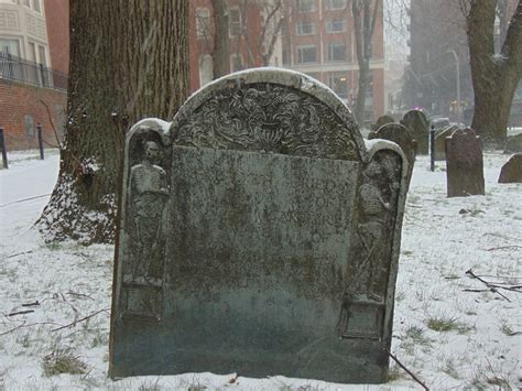 Snow Day Old Granary Burial Ground Boston Ma 5152x3864 Oc