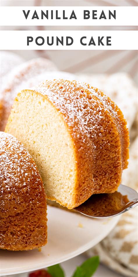 Vanilla Bean Pound Cake Recipe The Novice Chef