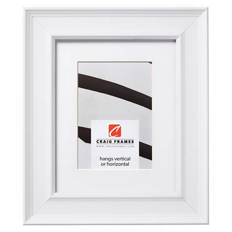 Craig Frames Revival 20x30 Inch White Picture Frame Matted For A 16x24