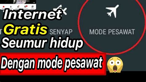 Pengin bisa internetan gratis selamanya ( seumur hidup ) dengan mode pesawat + tanpa kuota paket internet telkomsel, indosat, 3, axis, xl, smartfren dan speedy ? Cara internetan gratis seumur hidup tanpa kuota. Dijamin ...