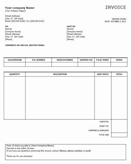 Fake Cell Phone Bill Template Unique Fake Invoice Template Editable The