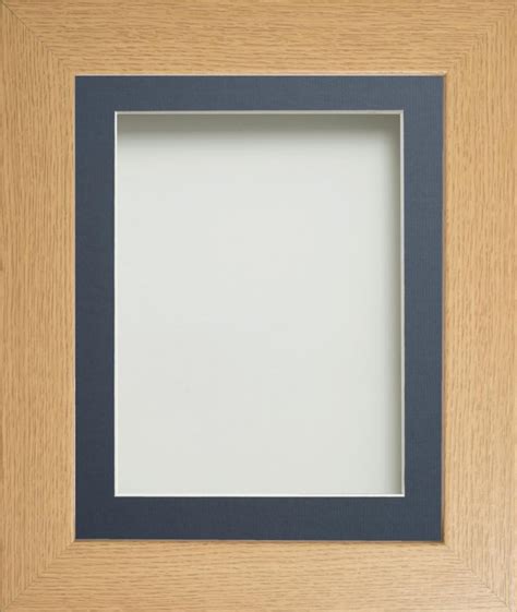 Watson Beech 20x16 Frame With Blue Mount Cut For Image Size 16x12