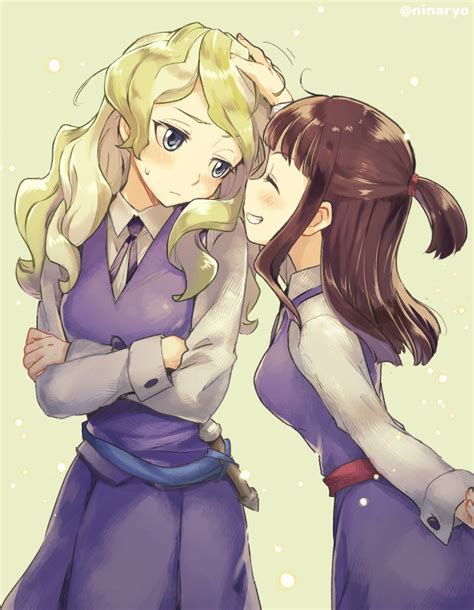 Kagari Atsuko And Diana Cavendish Little Witch Academia Drawn By