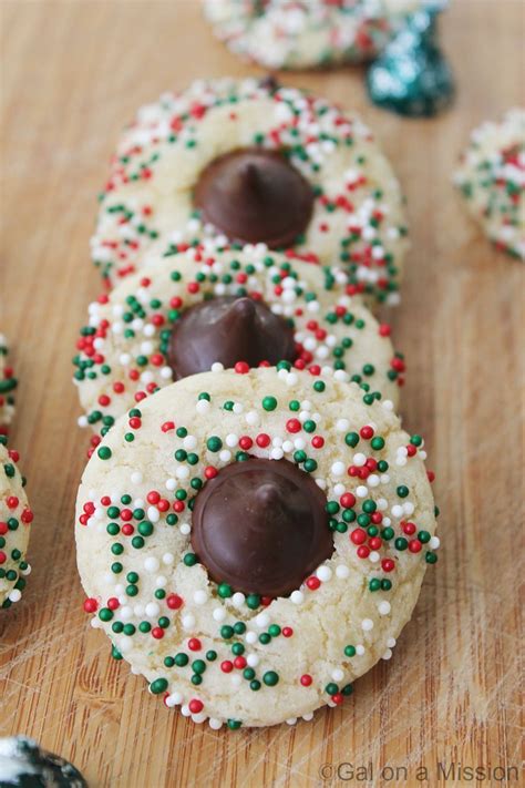 Holiday treats holiday recipes christmas candy christmas recipes christmas goodies. 10 Days of Cookies: Mint Holiday Kiss Cookies | Recipe ...