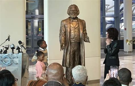 Frederick Douglass Statue Unveiled At Rochester Airport The