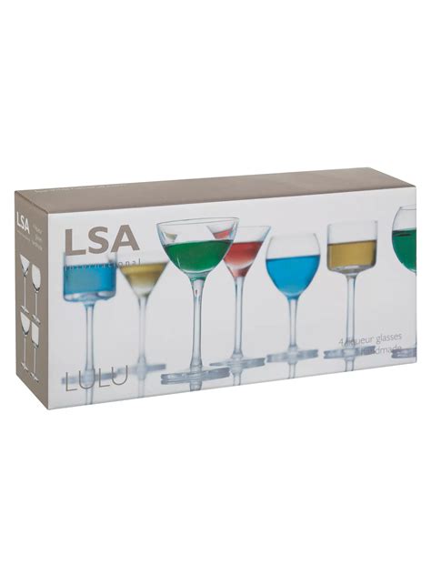 Lsa International Lulu Liqueur Glasses Set Of 4 At John Lewis And Partners