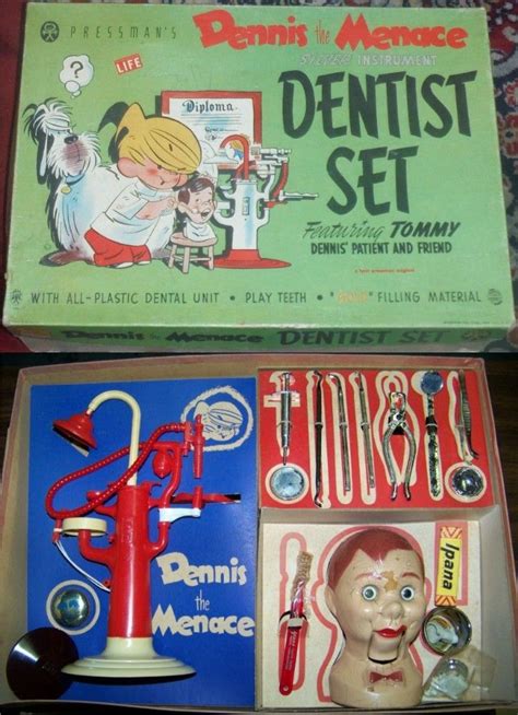 Vintagetoyarchive “pressman 1956 Dennis The Menace Dentist Set