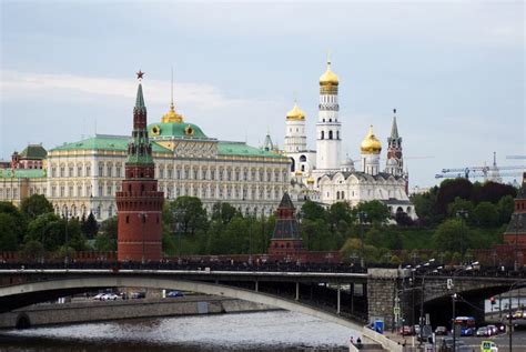 Moscow Kremlin Architecture Old Tower And Churches Stock Photo Image