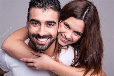 Portrait Of A Funny Couple Stock Photo By ©jolopes 41380297