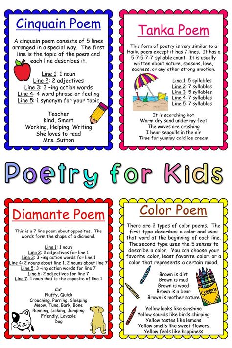 60 Lovely Different Types Of Poems For Kids