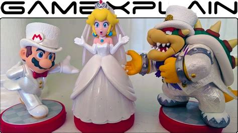 Nintendo Peach Wedding Outfit Super Mario Odyssey Amiibo Figure