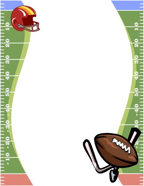 Football Border Clip Art Page Border And Vector Graphics Page