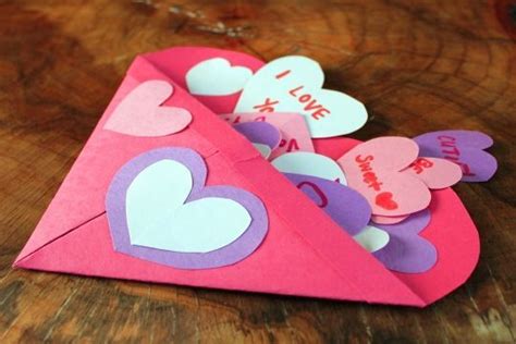 Construction Paper Heart Envelope Valentines Card Holder Valentine