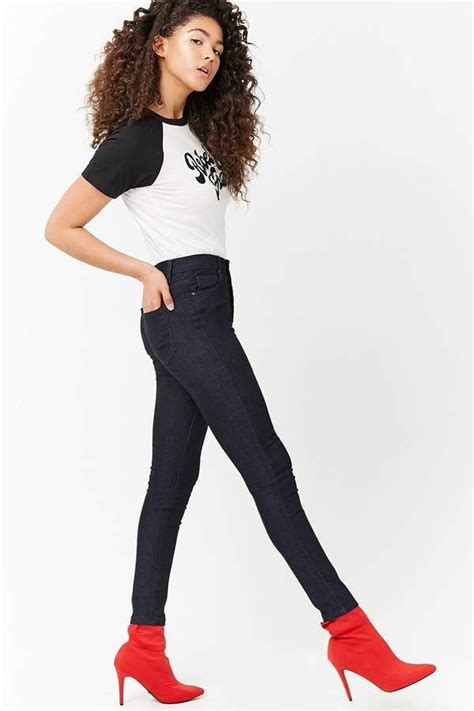 Este formulario permite buscar el comprobante fiscal digital por internet (cfdi) asociado al número de boleto o ticket de compra de forever 21. Forever 21 Mid-Rise Stretch Denim Skinny Jeans | Skinny ...