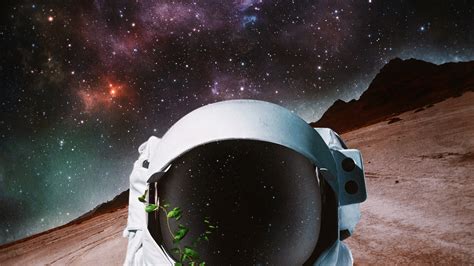 Download 1920x1080 Wallpaper Cosmonaut Space Suit Galaxy Art Full