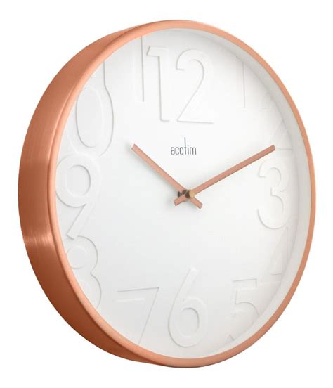 Acctim 27698 Rostock Wall Clock Copper Uk Kitchen And Home