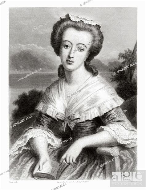 Portrait Of Madame Necker Suzanne Curchod 1737 1794 Was A French