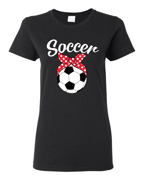 wild bobby cute soccer mom ribbon soccer ball t sports mother s day women graphic t shirt