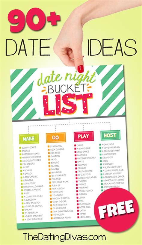Printable Bucket List For Couples With Over 90 Fun Date Ideas I Love