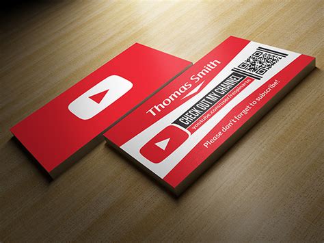 Free Youtube Business Card Template On Pantone Canvas Gallery