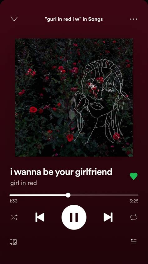 Girl In Red- I Wanna Be Your Girlfriend | Spotify screenshot, Songs ...