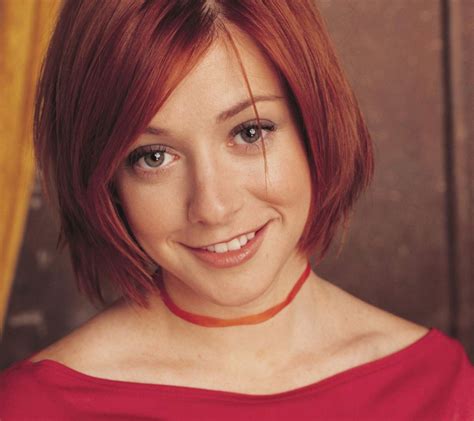 Download Wallpaper Smile Actress Red Alyson Hannigan Red Hair Alyson Hannigan Section
