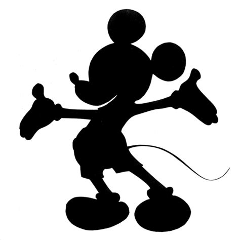 Silueta De Mickey Mouse Para Imprimir 😉 Colorear Dibujosletras