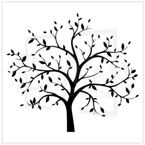 4.0 out of 5 stars beautiful tree of life stencil reviewed in the united states on 18 may 2020. Bare Tree Stencil 2 Family Tree Stencil Tree Stencil Tree