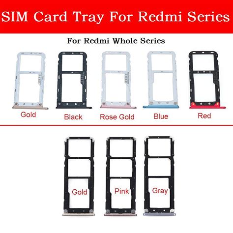 💰kjøp Sim Card Tray For Xiaomi Redmi 36a4ak20s2y2 Note 7 Sim Card