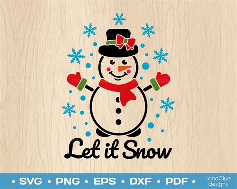 let it snow svg snowman svg cut file christmas quote svg etsy
