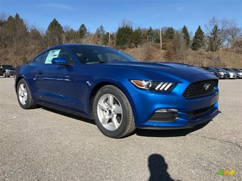 Lightning Blue 2017 Ford Mustang V6 Coupe Exterior Photo 118745871