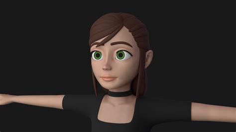 Human Girl 3d Model Turbosquid 1585333