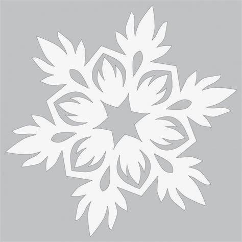 Easy Paper Snowflake Template Printable