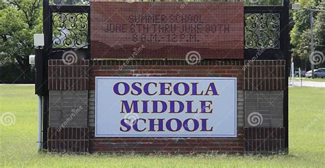 Osceola Middle School Osceola Arkansas Editorial Stock Photo Image
