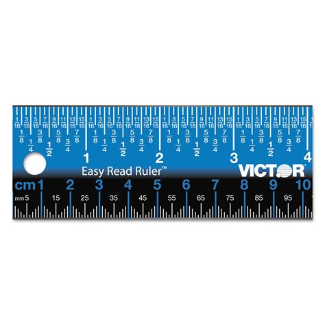 Easy Read Stainless Steel Ruler By Victor® Vctez12sbl