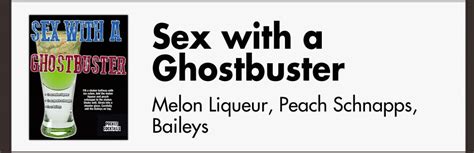 Sex With A Ghostbuster Pocket Cocktails