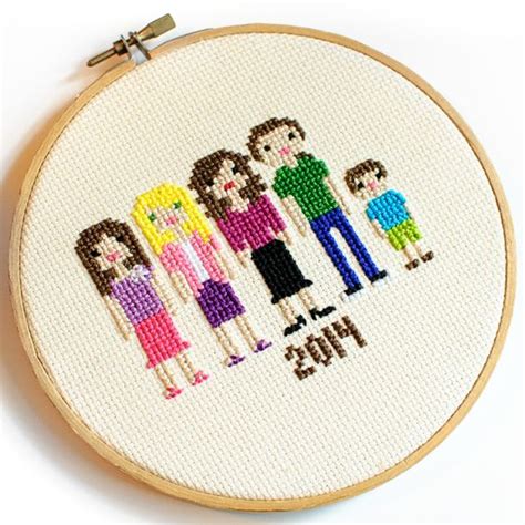 Below are the main pattern categories to help you begin. My Cross Stitch Family Portrait | Stitches, Stick figure ...