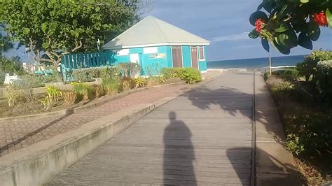 walking along the richard haynes boardwalk on the south coast of barbados🇧🇧 youtube