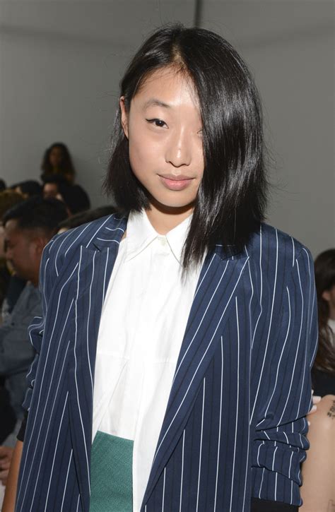 Margaret Zhang In Dion Lee Front Row Mercedes Benz Fashion Week