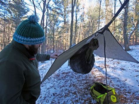 Winter Hammock Campers Gather For Wisconsins Frozen Butt Hang