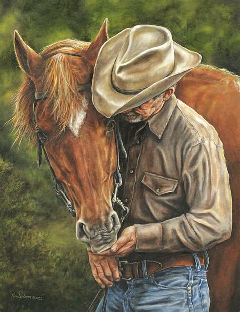Pals Art Print By Kim Lockman Cowboy Art Horse Painting Cowboy Artwork