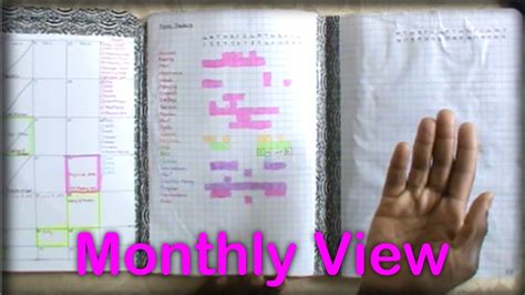 Diy Composition Notebook Planner Monthly View Youtube
