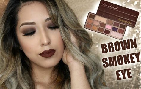 Brown Smokey Eye Ft Too Faced Chocolate Bar Palette Cafe Makeup